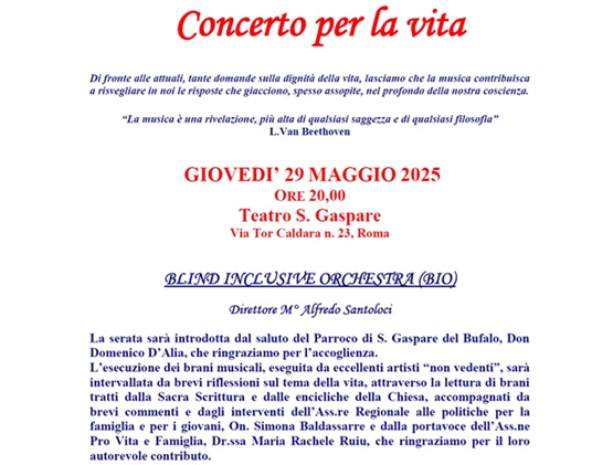 Concerto per la vita 1